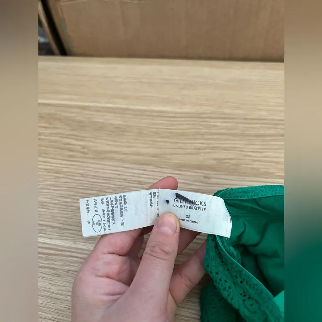 Gilly Hicks  - Sydney - Unlined Emerald Lace Bralette - Image 3