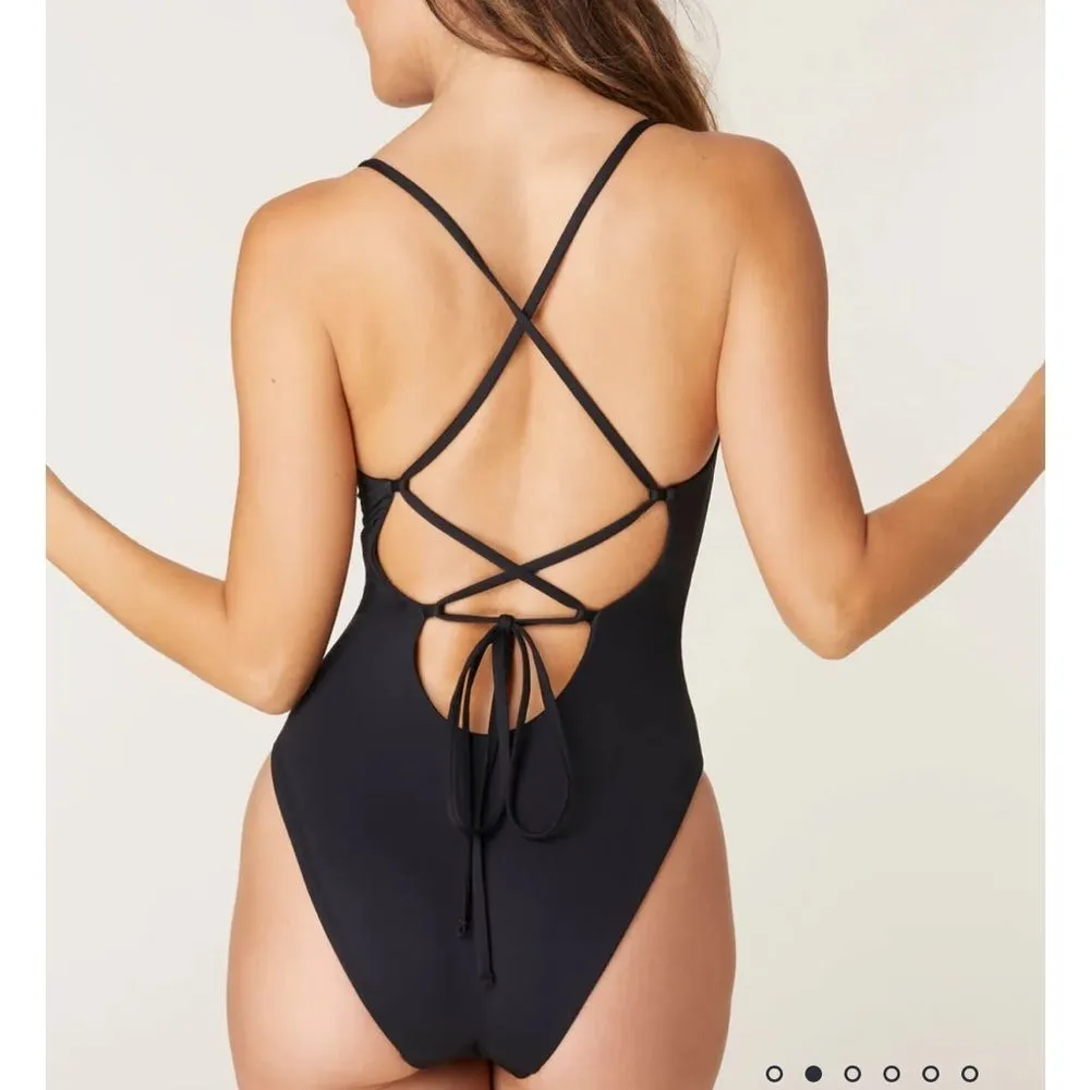Andie Swim The Fiji One Piece LT Swimsuit Black size‎ XS Tall NWT - Image 2