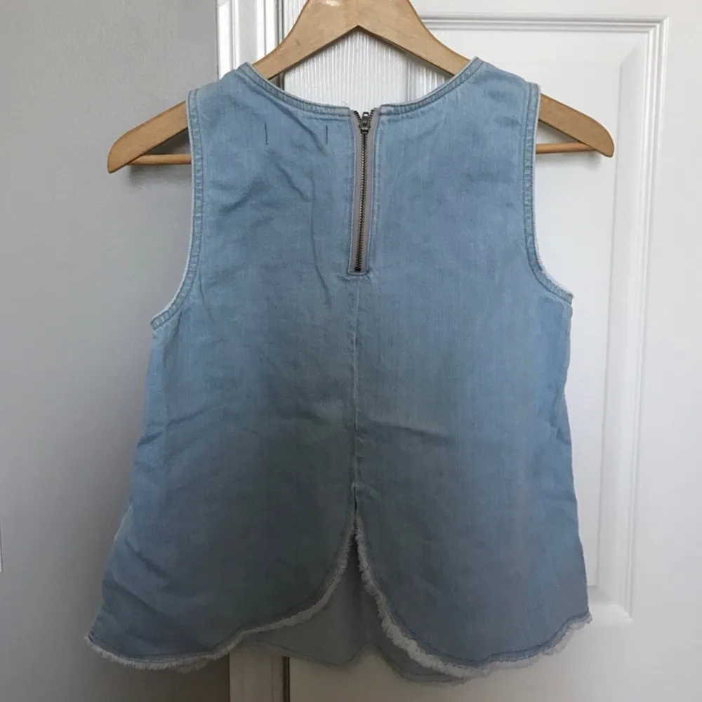 Madewell Raw Edge Denim Tank Top - Image 3