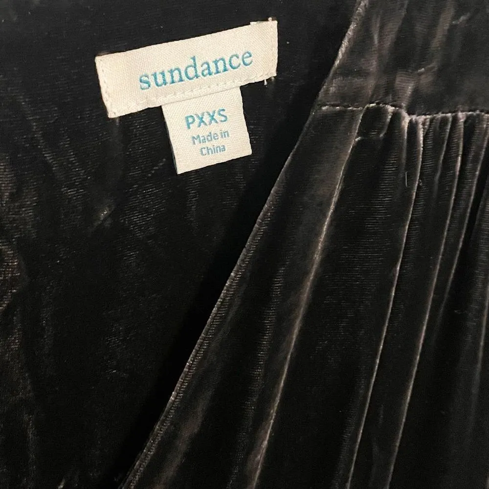 Sundance Aviana Velvet Wrap Jumpsuit in Smoke Gray Size PXXS - Image 9