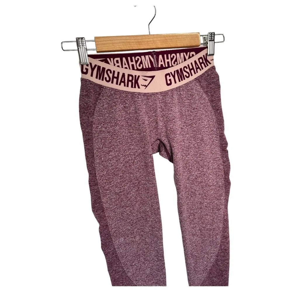 Gymshark Leggings Womens S Seamless Flex V3 High Waist Workout Yoga Marl Purple - Image 6