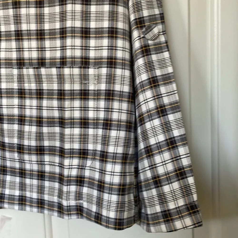 PRINCESS POLLY Pamela Blazer S /M Small Medium M Plaid - Image 5