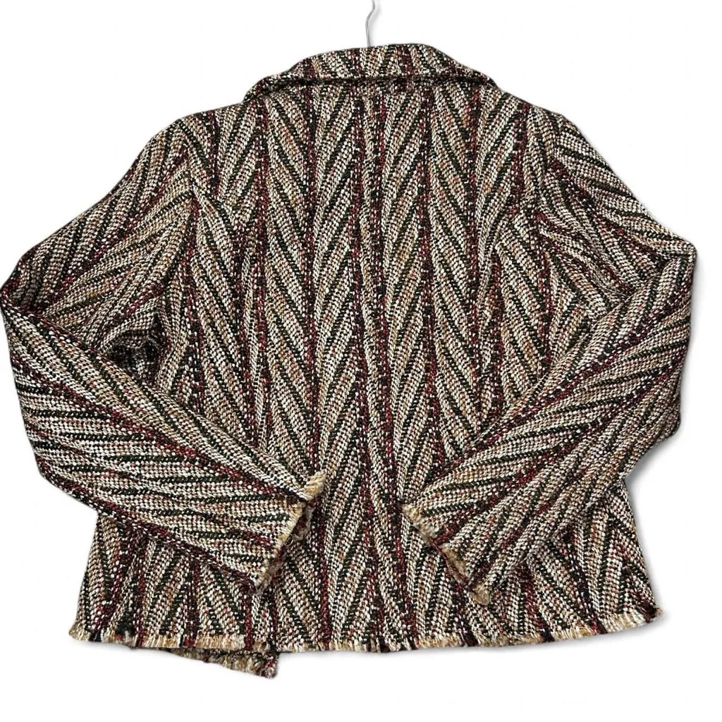 Bob Timberlake Jacquard Boho Moto Jacket (M) - Image 7