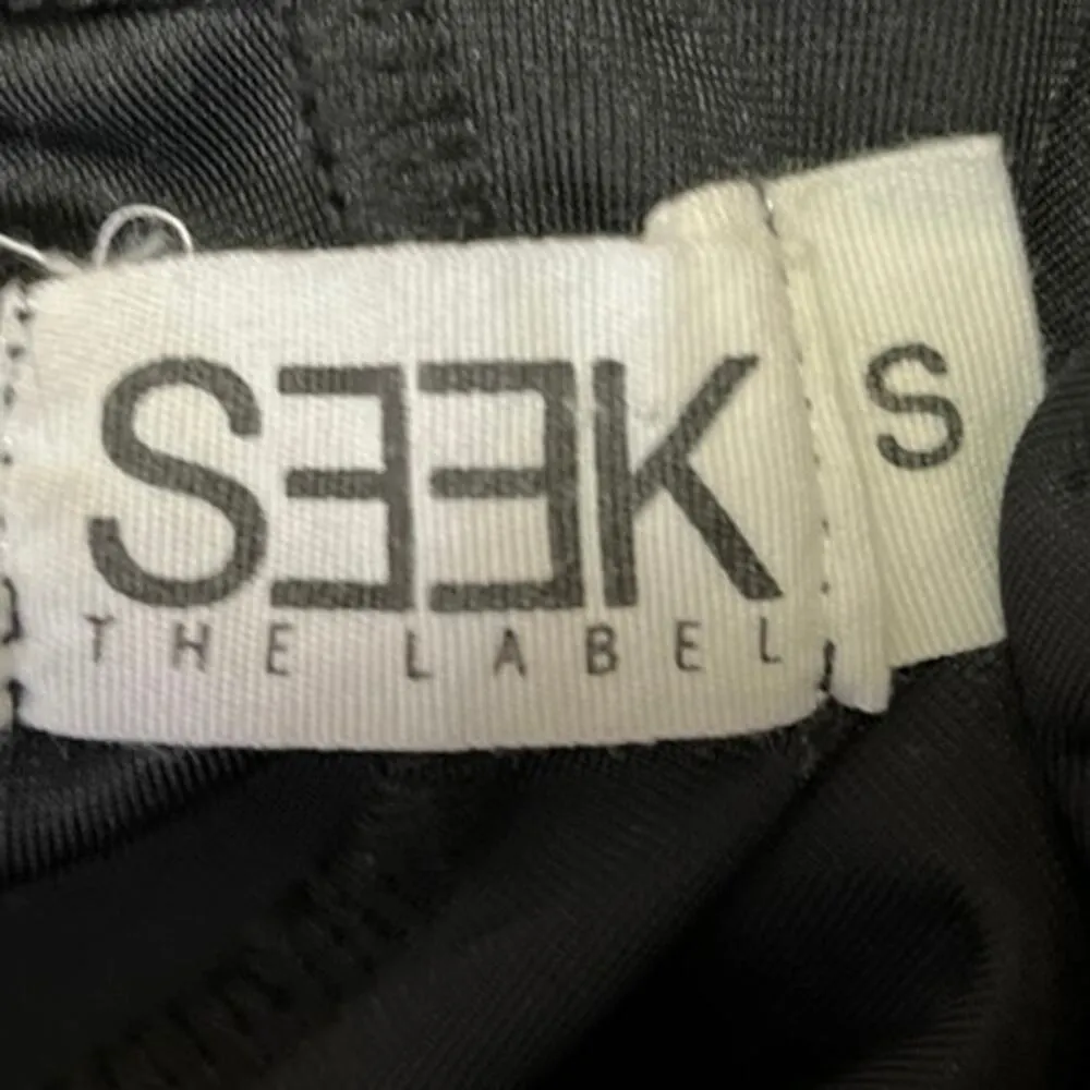 Seek The Label Black Velvet Velour V-neck Cami Camisole Mini Tank Slip Dress S - Image 4