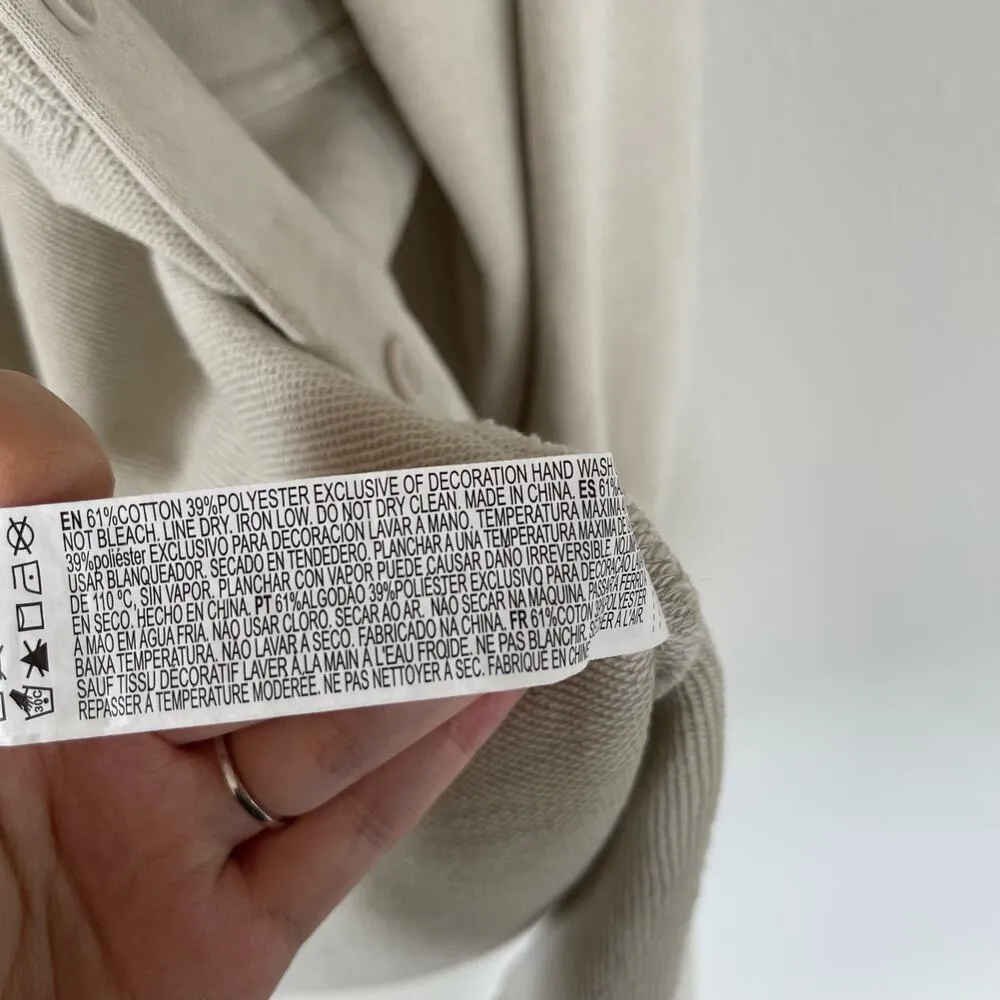 FP-style Forever 21 Shirt Jacket Shacket Beige (XS) - Image 9