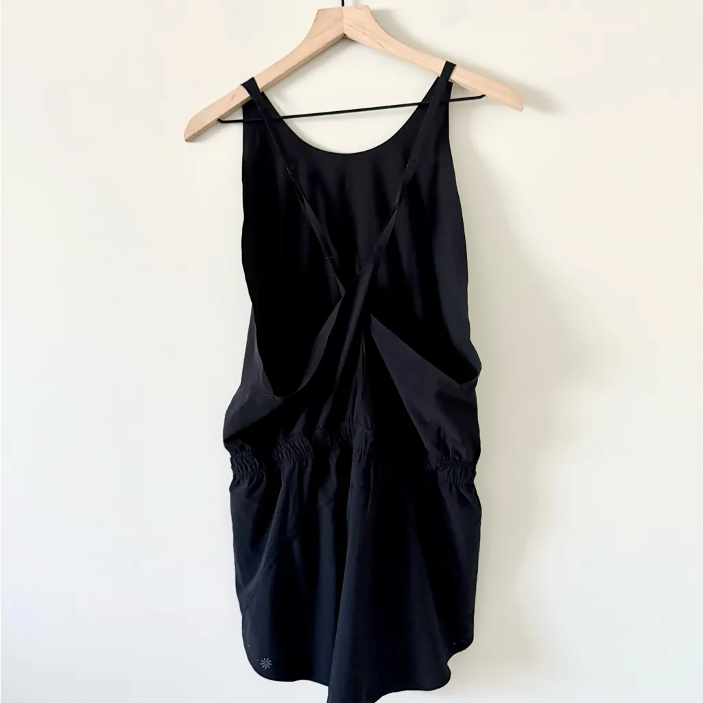 Athleta Run With It Romper with Brief Liner  in Black Size M - Image 9