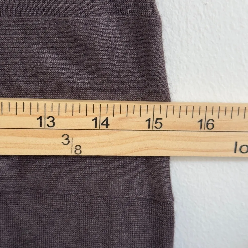 Brunello Cucinelli Cashmere Silk Midi Wrap Dress Size Medium Brown Sleeveless - Image 10