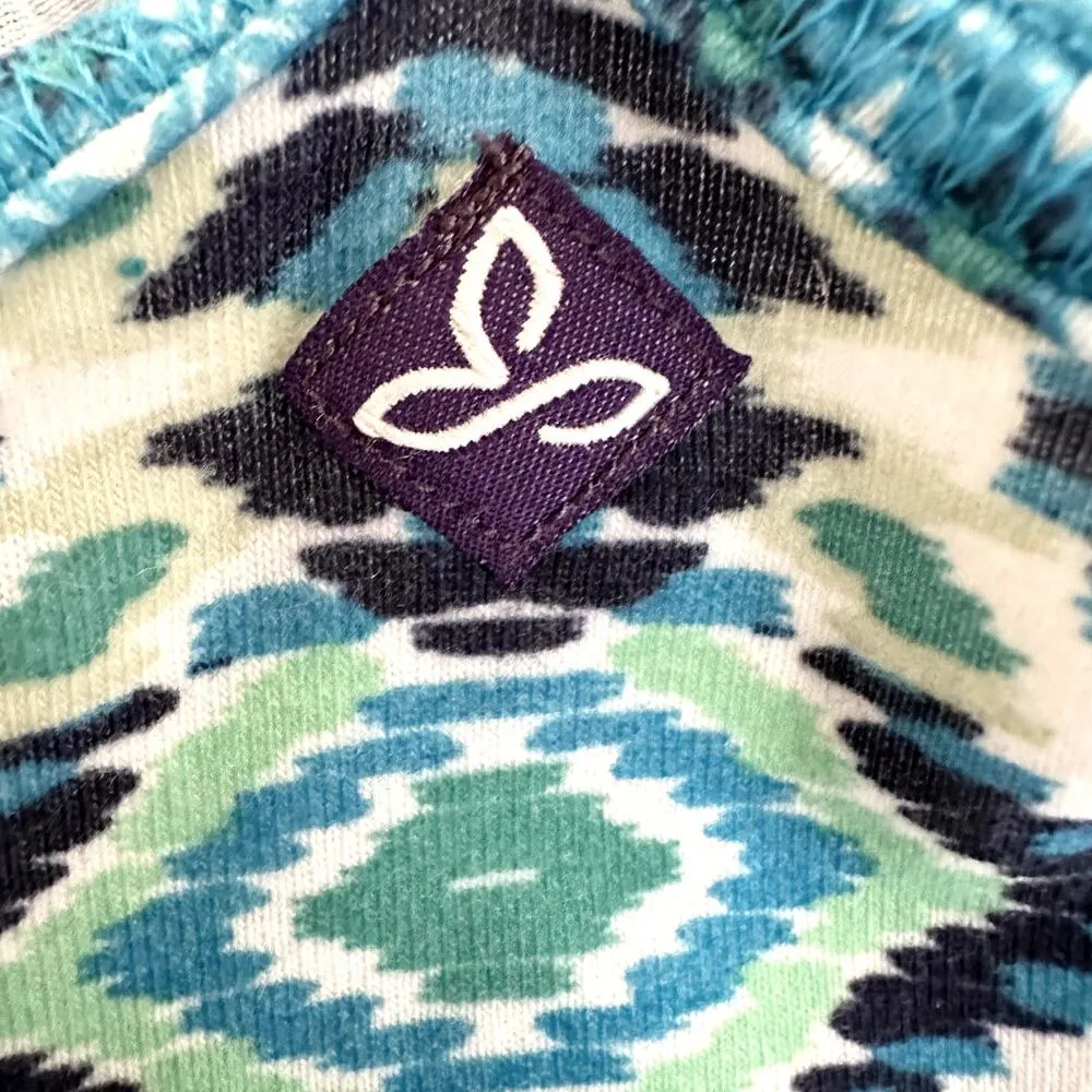 Prana Quinn Tank Top Pattern Sleeveless Scoop Neck Racerback Blue Guava Medium - Image 3