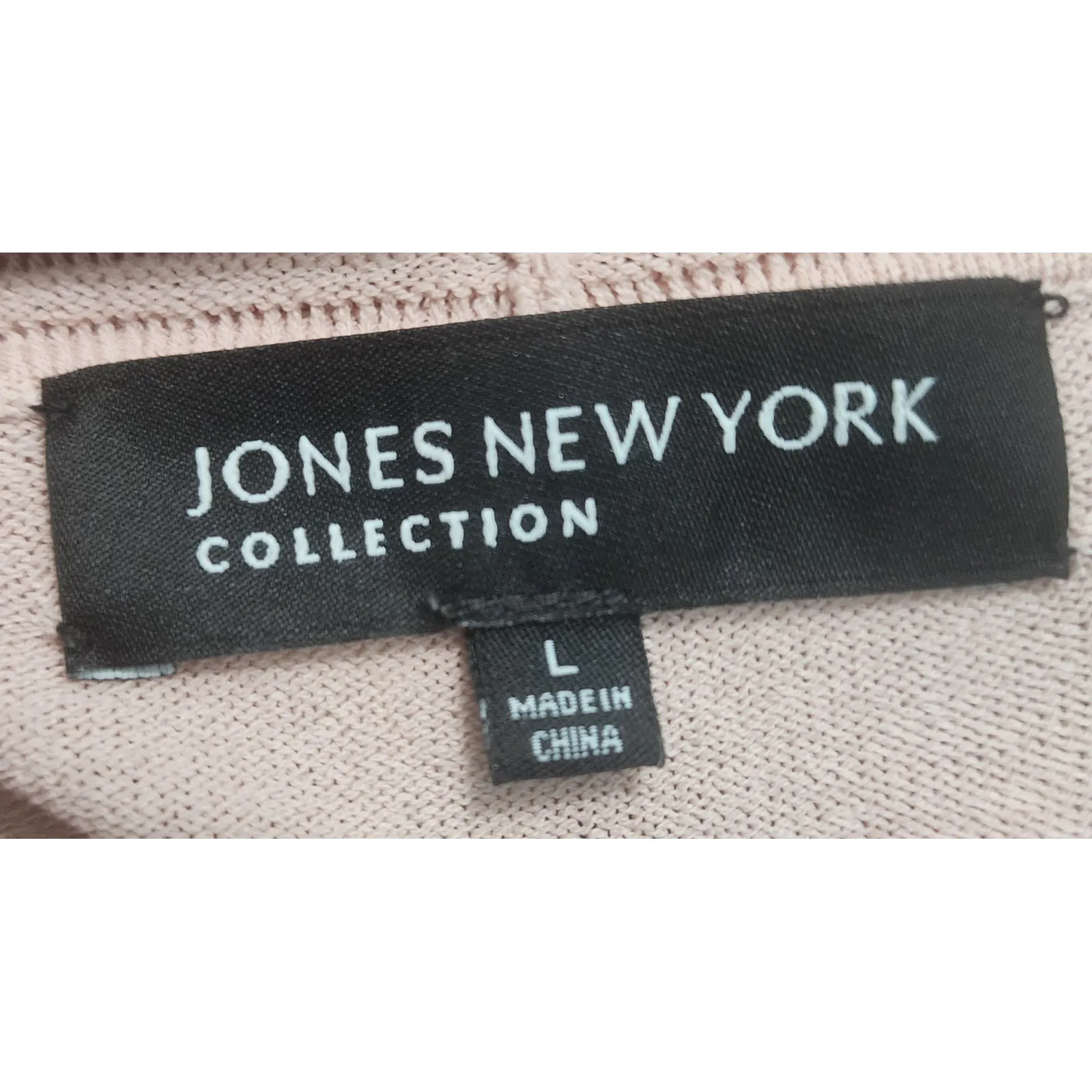 JONES NEW YORK COLLECTION Pink Knit Sweater Tank Cardigan Set Women's Size L Size L - Image 6