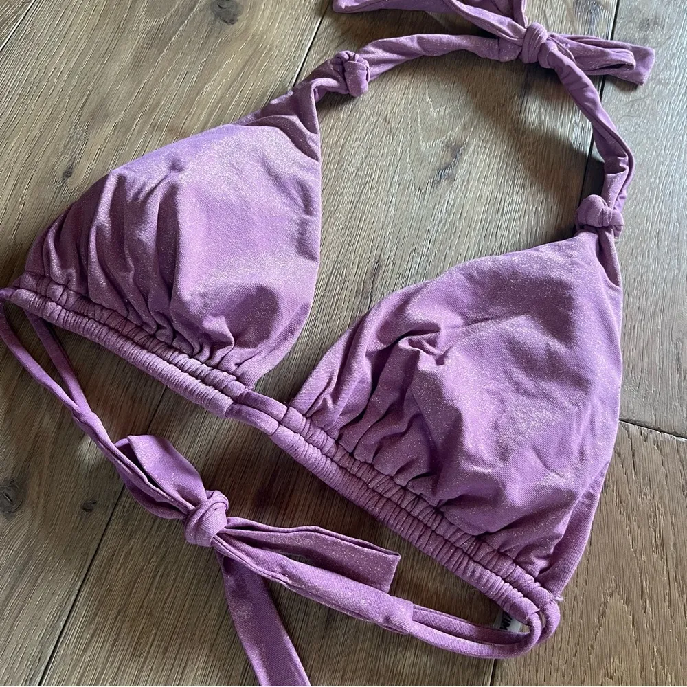 Maxswim Riley Shimmer Halter Bikini top Purple Size undefined - Image 4