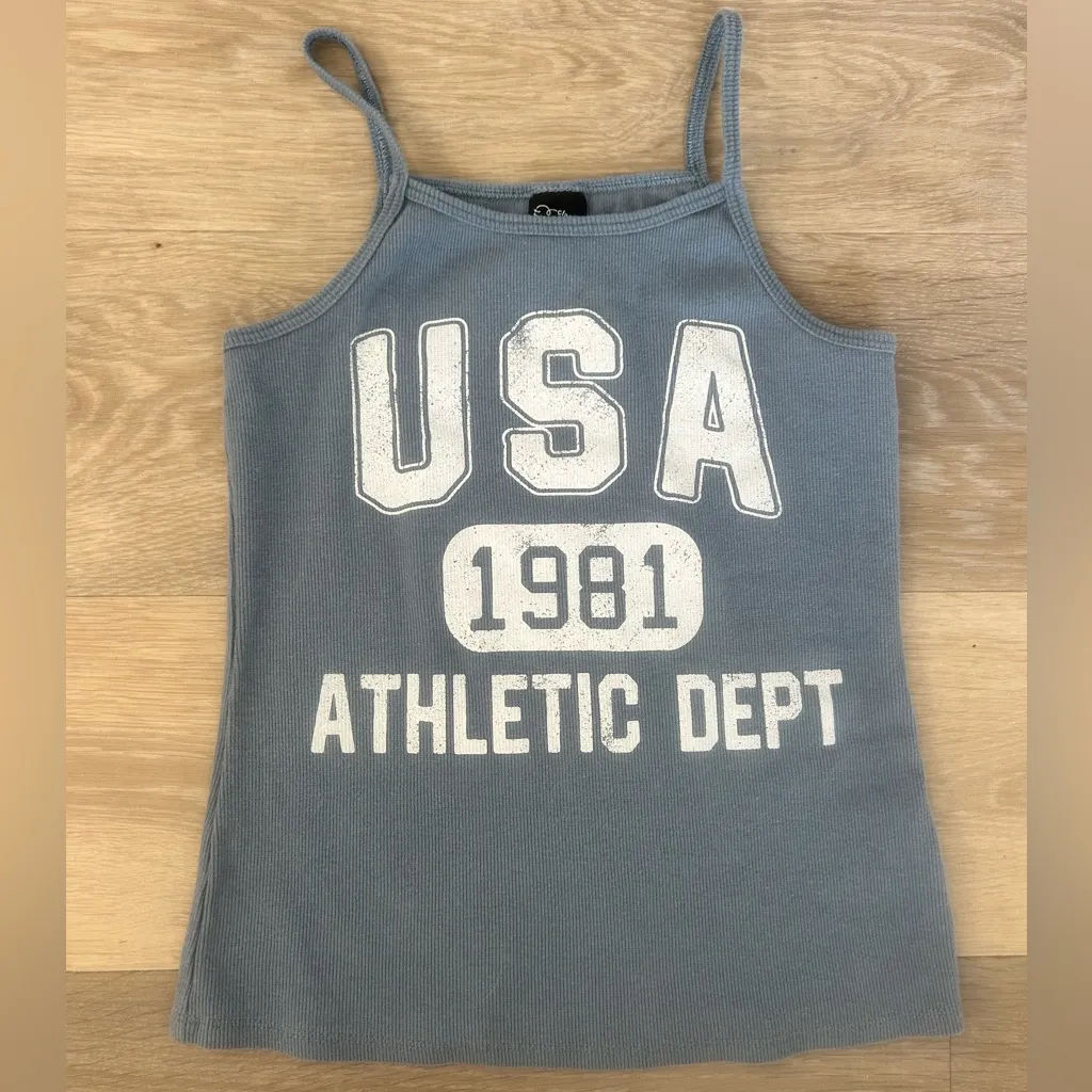 USA 1981 Athletic Dept Ribbed Tank Top - Image 3