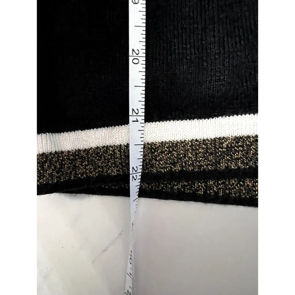 VTG Tehama Nancy Haley Size Large Sweater Vest Striped Clueless Y2K 2000s Cotton Brown - Image 6