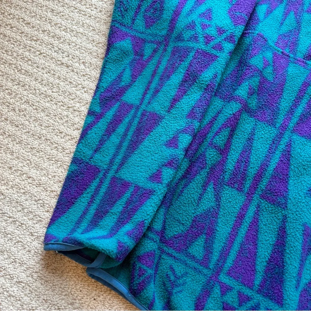 Patagonia Teal Tribal Geo Synchilla Snap Fleece Pullover - Image 5