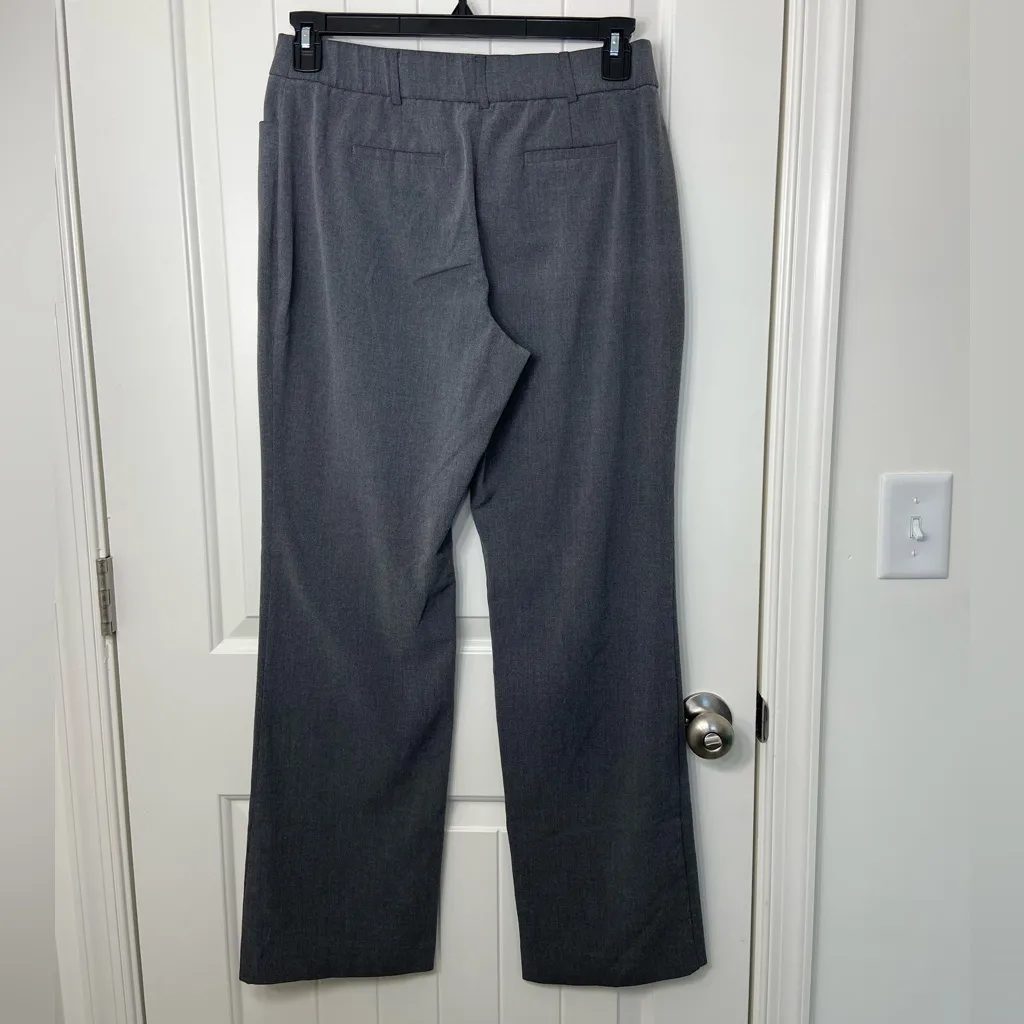 Fashion Bug women’s dark gray‎ straight fit cut pocket dress pants business 8 - Image 4
