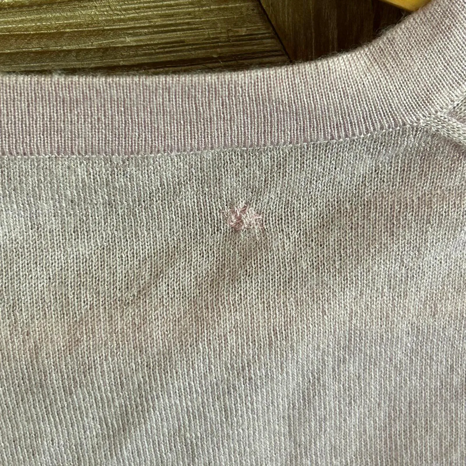 Light Pink Women's Long Sleeve Cardigan Sweater Size M - Image 3