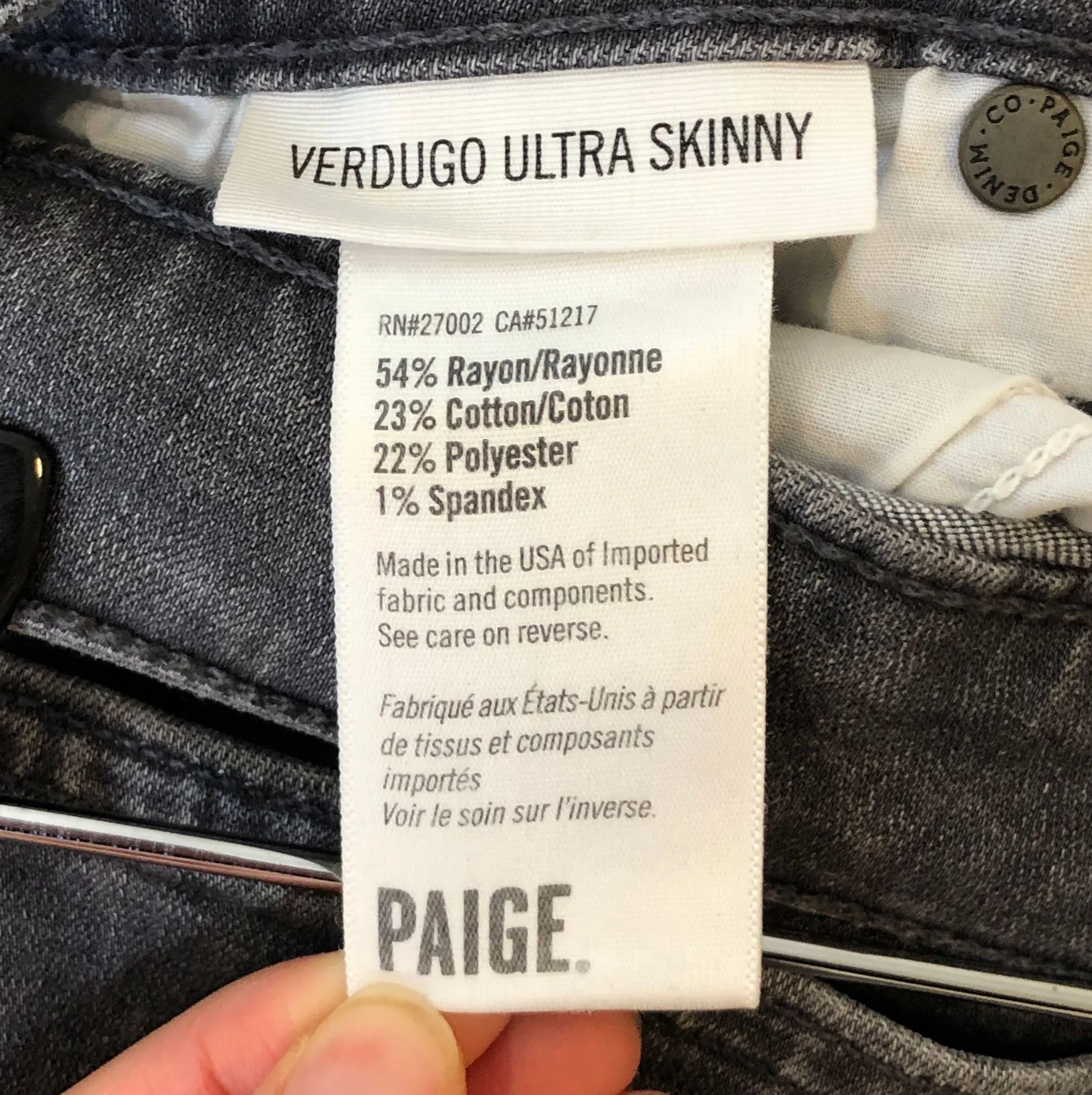 Verdugo Ultra Skinny Jeans Silvie Grey - Image 8