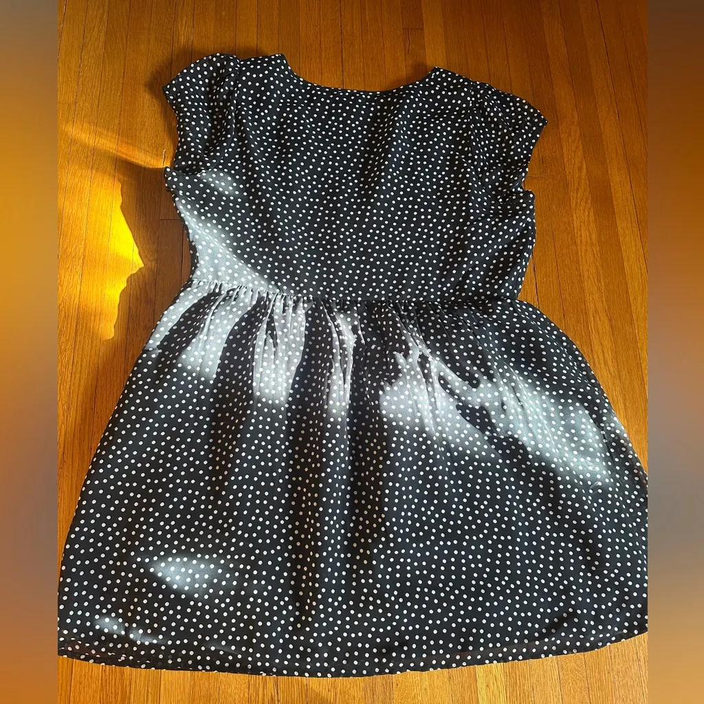 ASOS Curve Twee Black & White Polka Dot Dress, Size 18, NWOT - Image 9