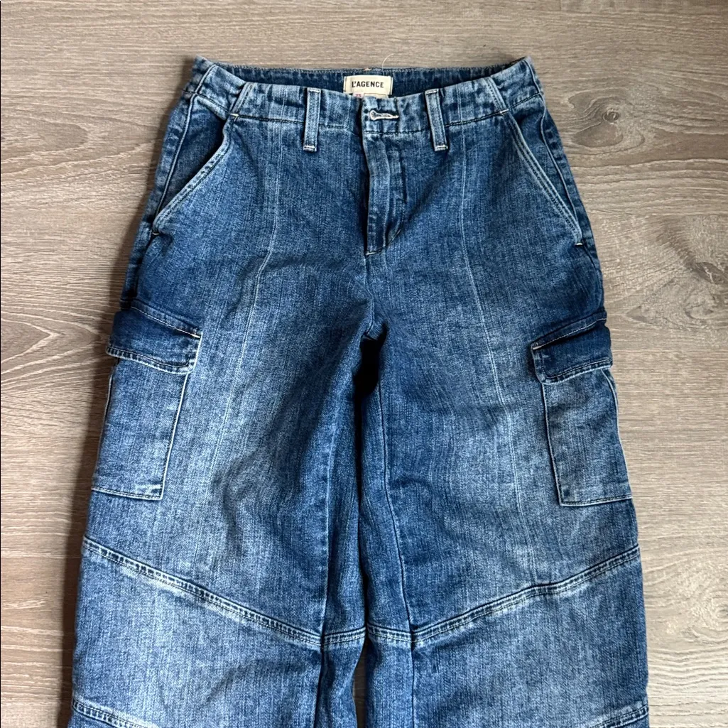 L’agence Brooklyn High-Rise Utility Katella Wide Leg Jean  25 - Image 8