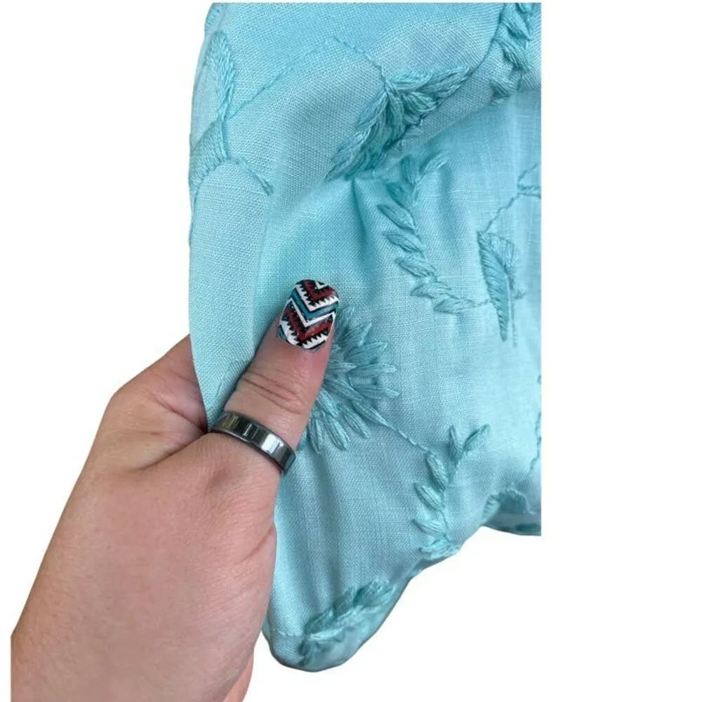 1960s Vintage Amy Vanderbilt by Bristol Dress, Mint/Aqua Size 10/12 Large - Image 5