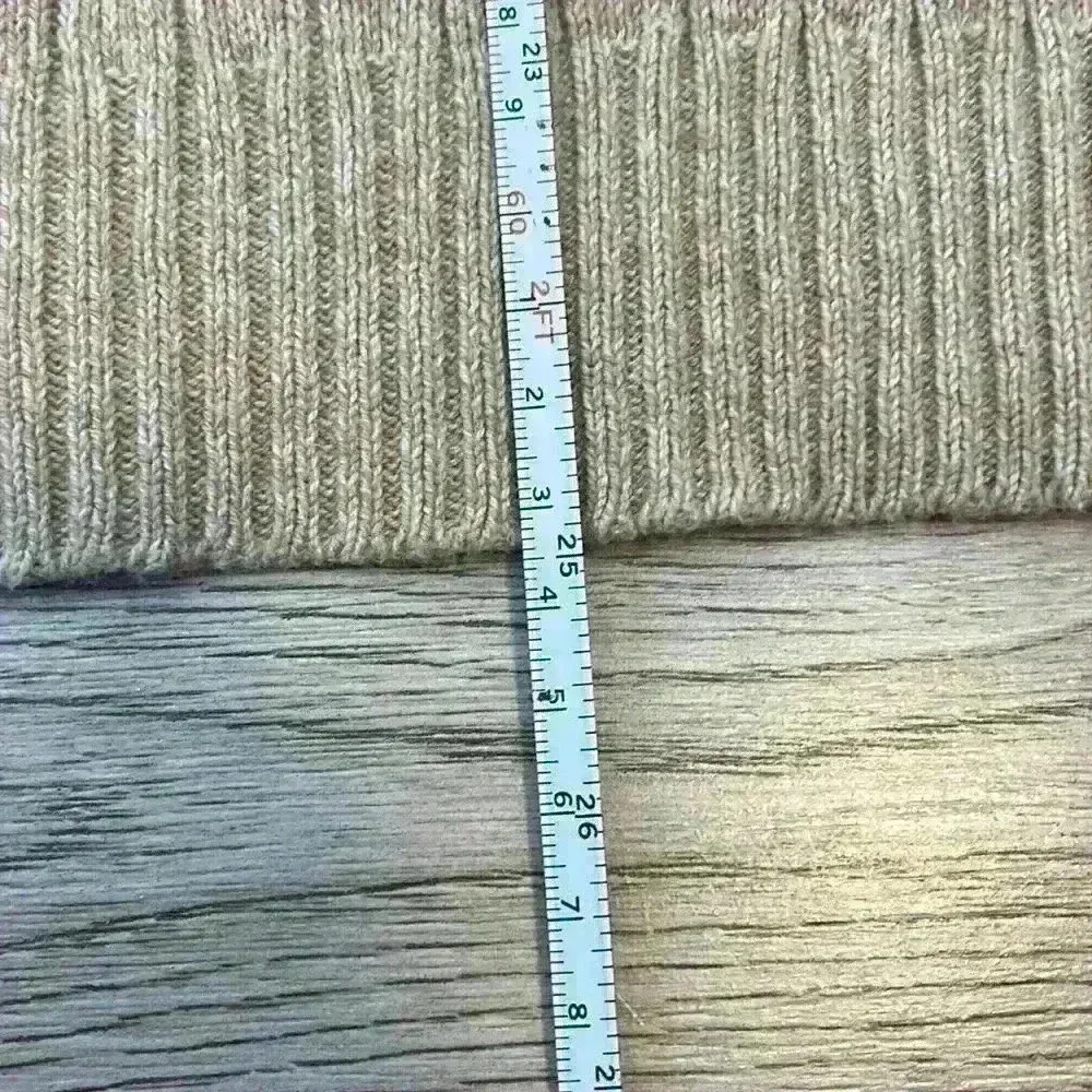 Izod Tan Cable Knit Sweater Size L - Image 7