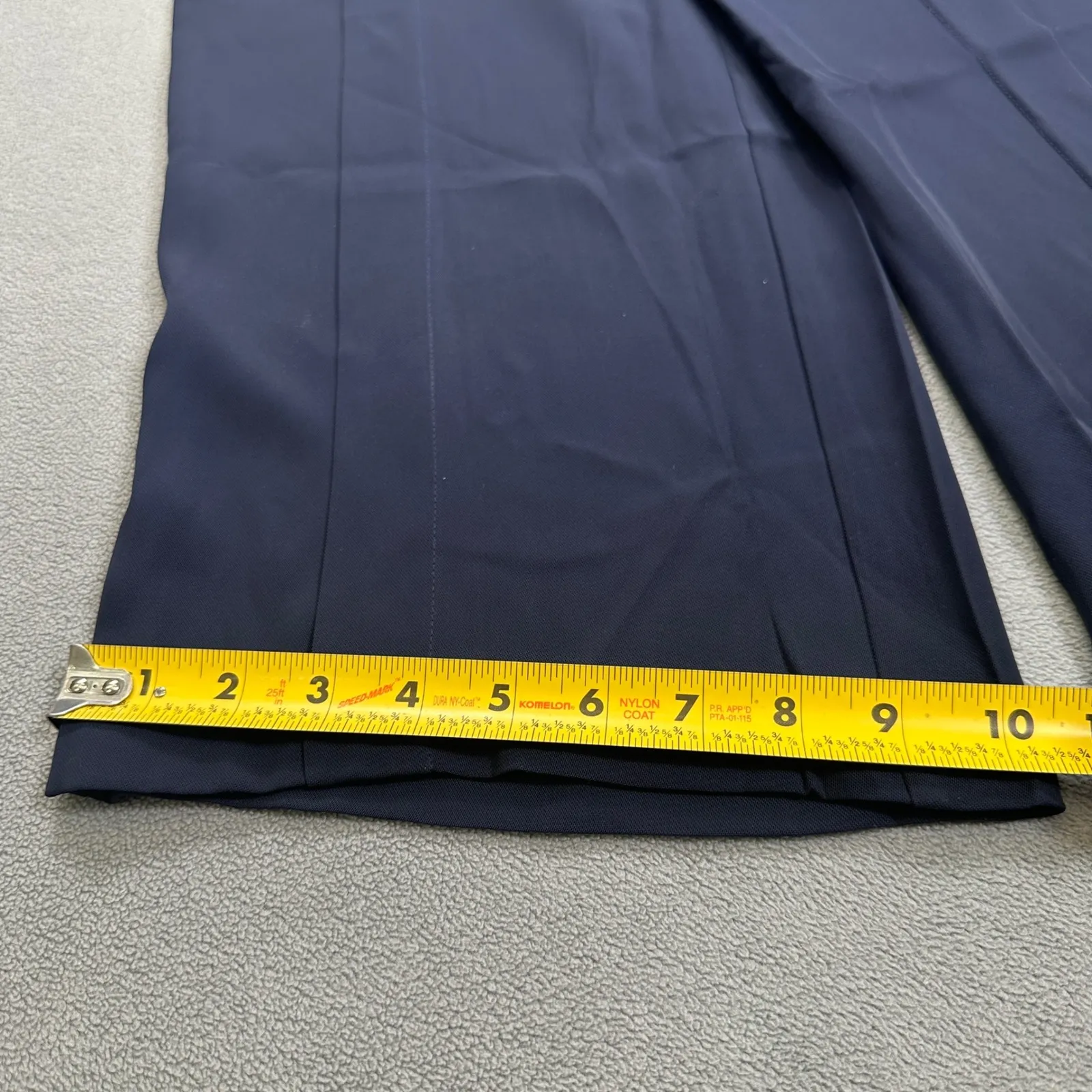 Zara Pants S Womens Wide Leg Blue Cropped Trousers Dress Work Casual Elastic - Image 6