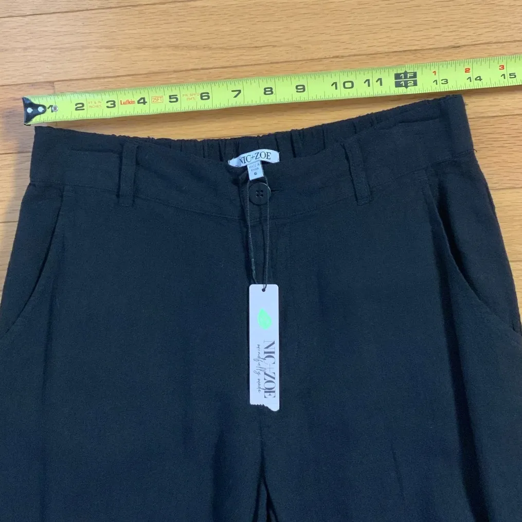NIC + ZOE‎ 31" RUMBA LINEN WIDE LEG TROUSER NWT SIZE 6 - Image 7