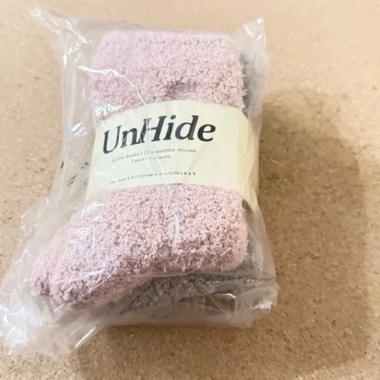 UNHIDE ‘Softie Sock’ 2x pack Pink Size undefined - Image 2