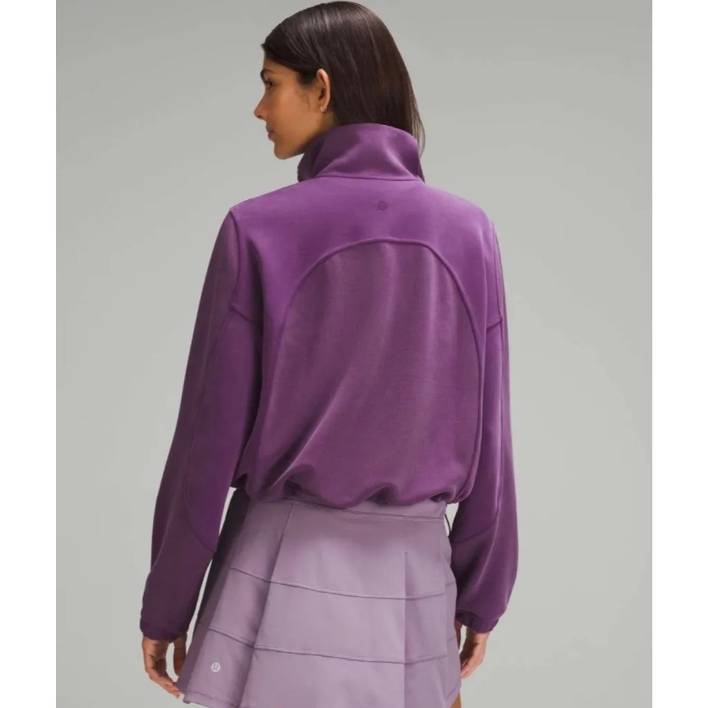 Lululemon  Brushed Softstreme Ribbed
Half Zip
Dramatic Magenta - Image 2