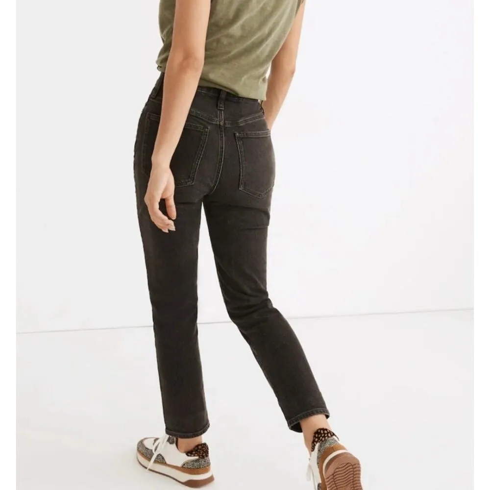 Madewell the Curvy Perfect Vintage Black Denim Jean - Image 2