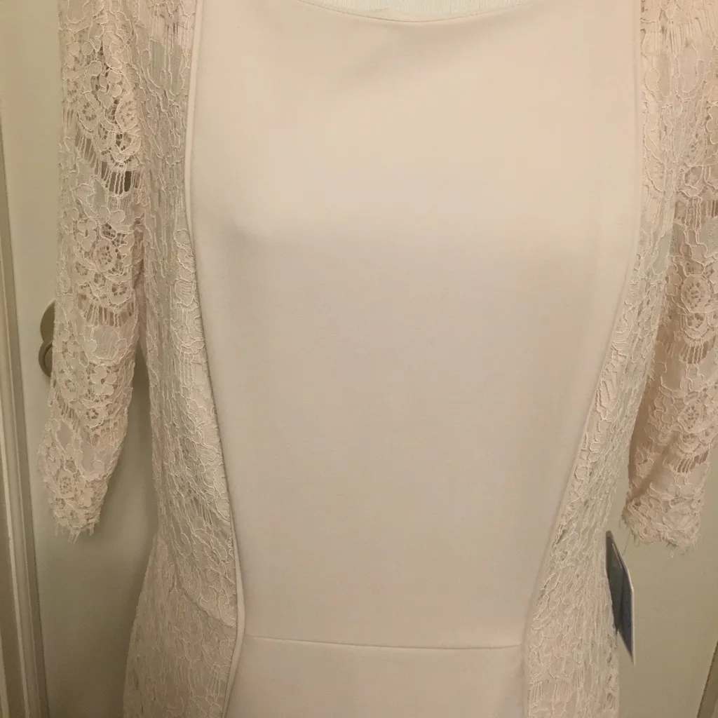 NWT Antonio Melani crepe and lace Sheath dress - Image 4