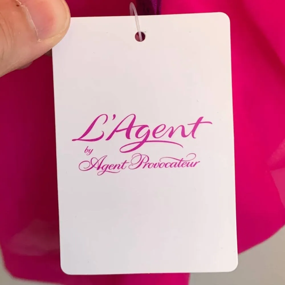 NWT L'Agent by Agent Provocateur Rosana Cover Up in Hot Pink Size undefined - Image 7