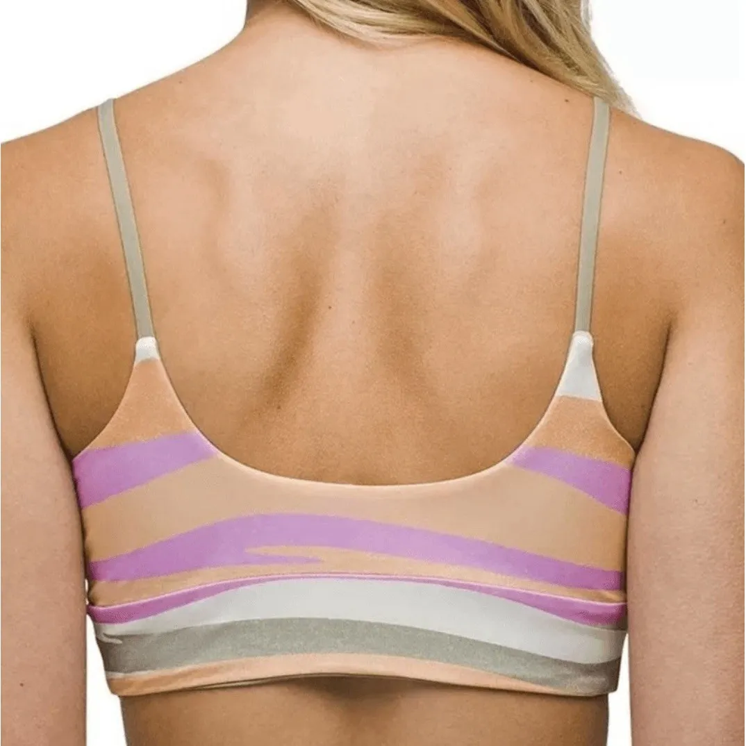 Prana‎ Willow Falls Reversible Top Waves Swim Vacation Poolside Orange Small - Image 2