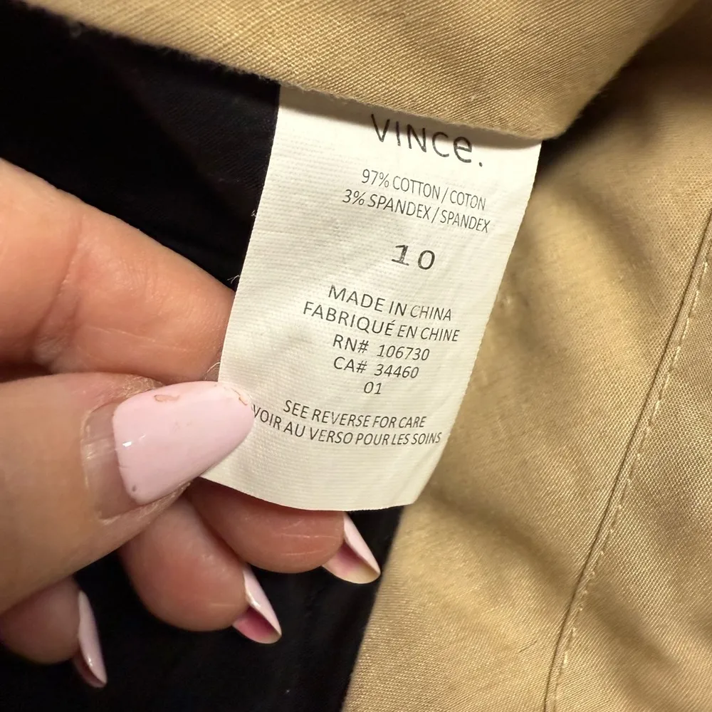 Vince Black Flat Front Shorts Tailored Design - Image 7