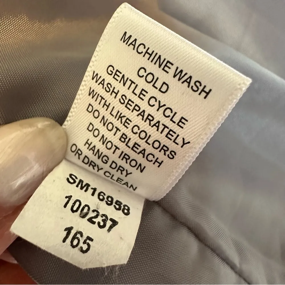 Melissa Paige Gray Ombre Faux Silver Fox Fur Open Vest Jacket Women's Small - Image 5