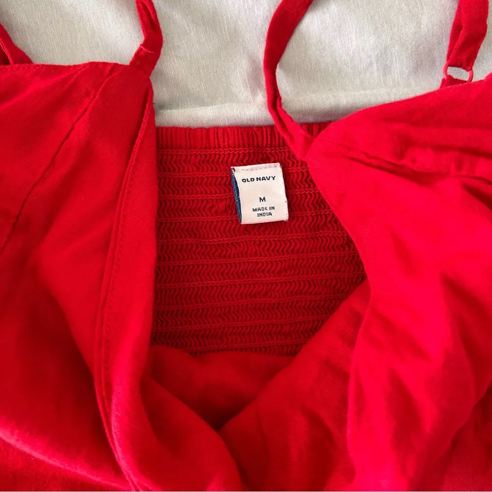 Old Navy Red tie front blouse‎ tank top - Image 2