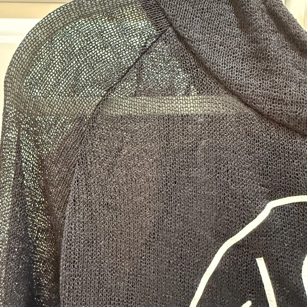 Black ‘Love & Hope’ See Through Hooded Jumper
Size M - Image 3