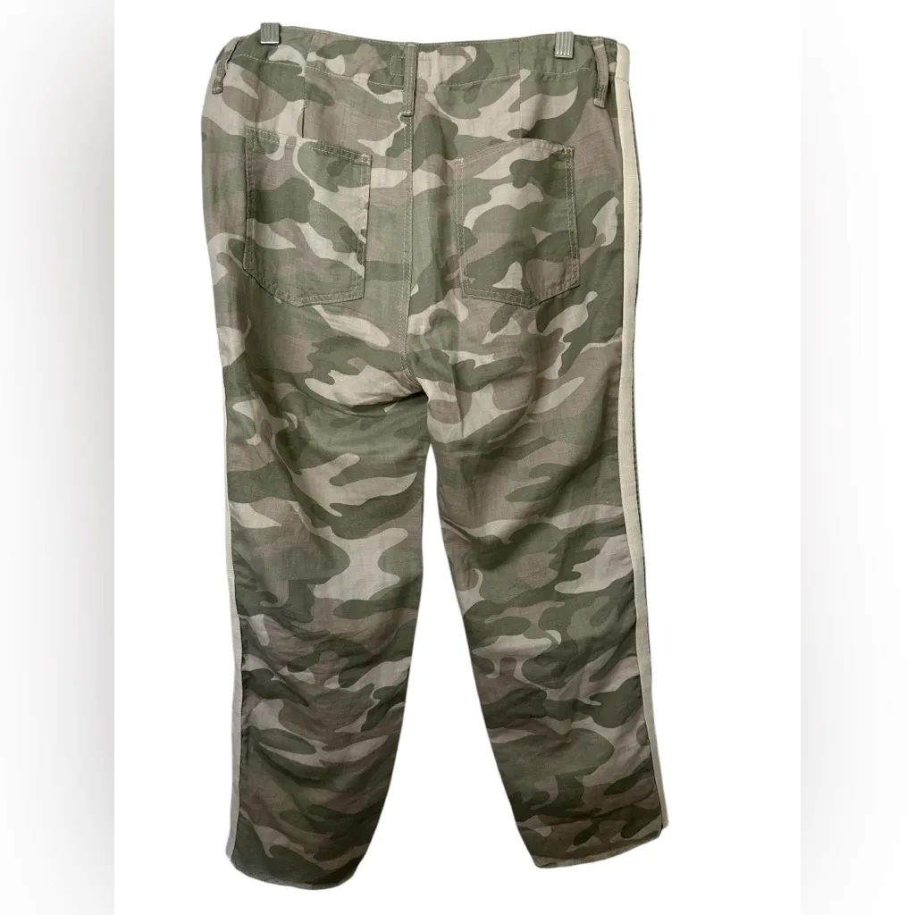 MOTHER Womens The Shaker Crop Fray Pants Size 32 Desert Print Camo Casual Green - Image 3