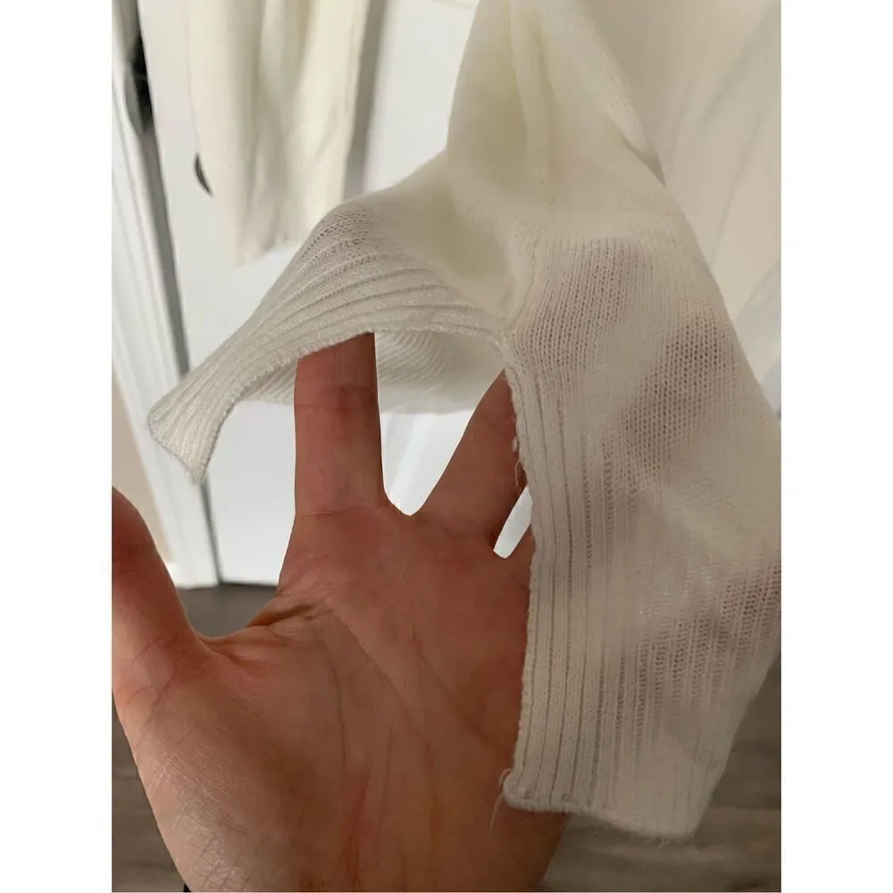 Evan picone white sweater size small - Image 5