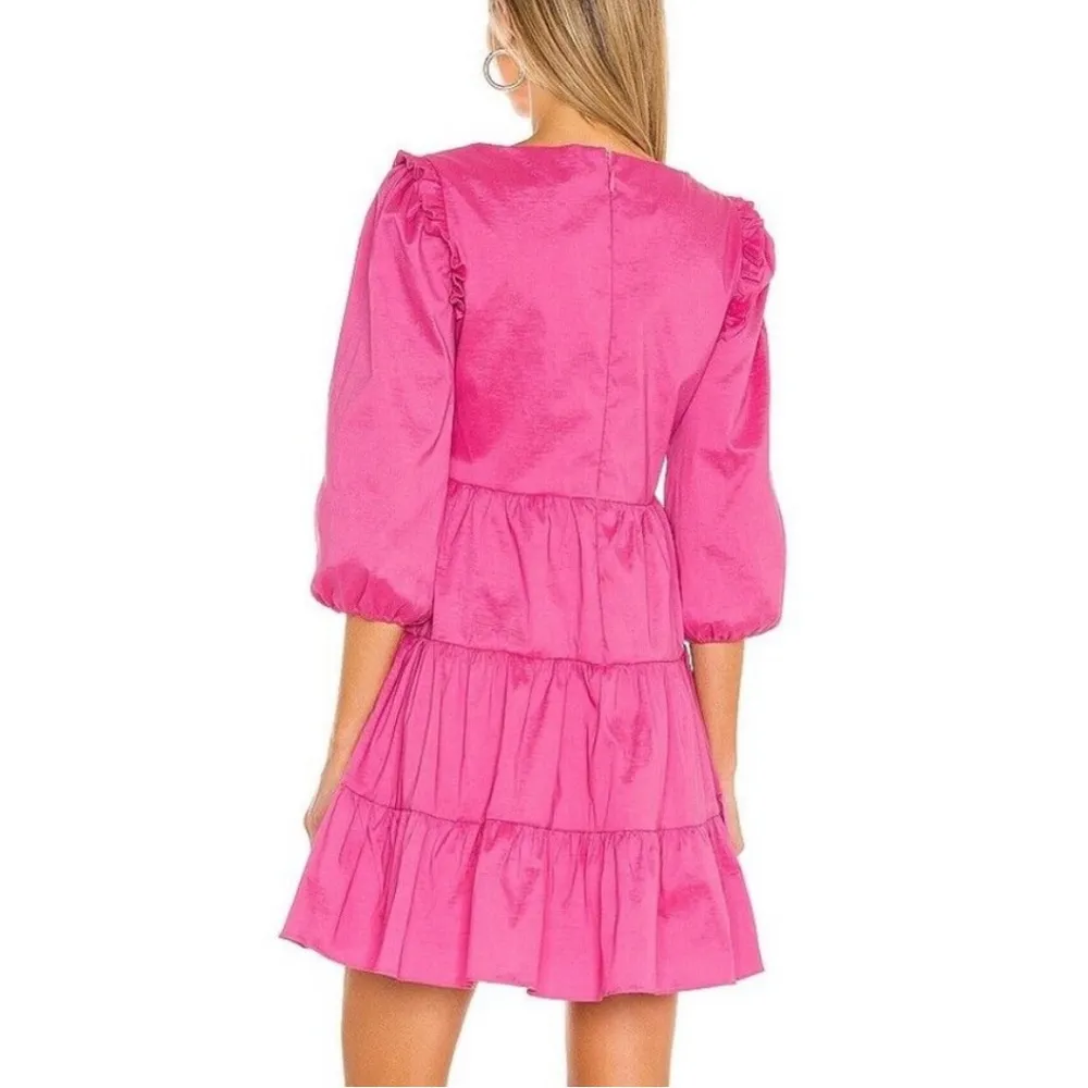 Likely Avena Dress Carmine Rose Pink - Image 2