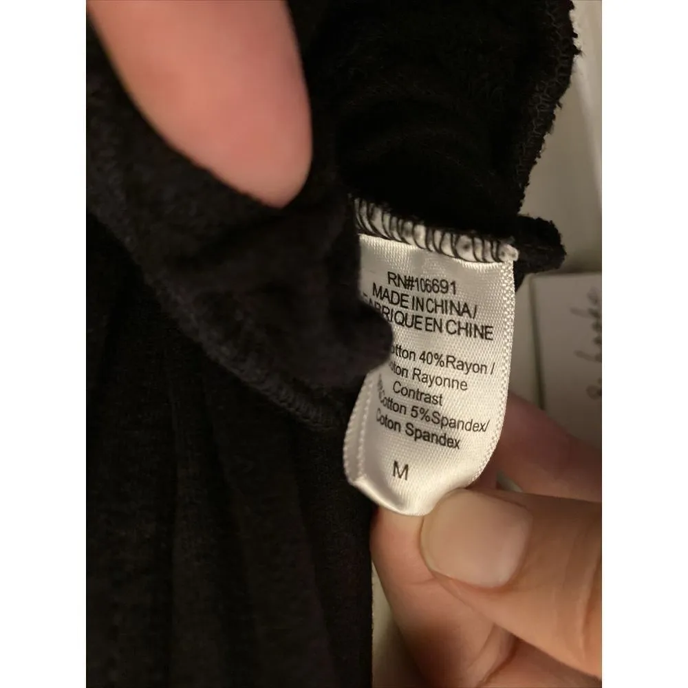 NWT Young Fabulous & Broke Tie Dye Turtleneck Sweatshirt Dress Black Red Size‎ M - Image 7