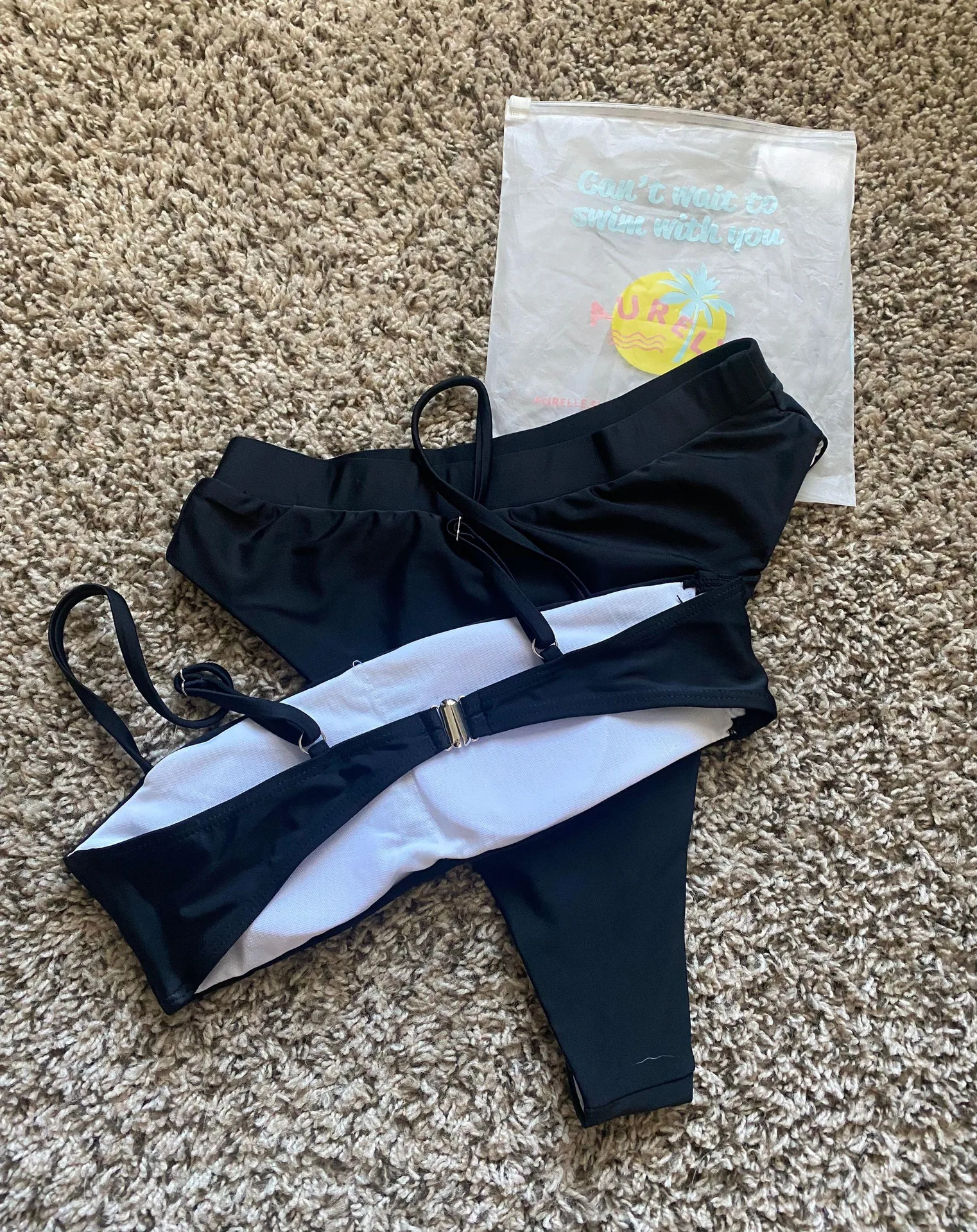 Aurelle Swim Crush Black Bikini Set - Image 2