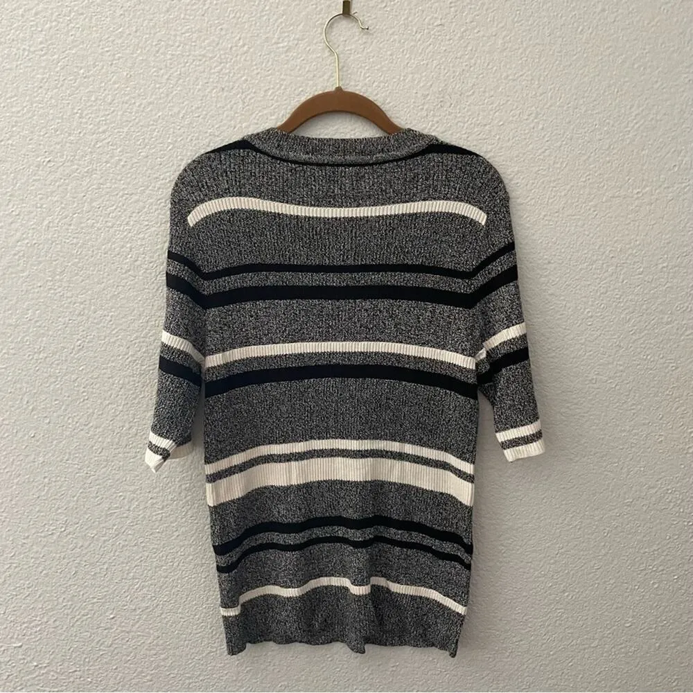 Black & White Striped Sweater - Image 4