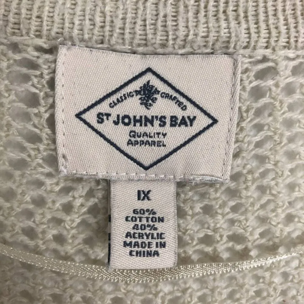 St.John's Bay Kimono Womens 1X Open Knit Relaxed Western Boho Festival Hippie - Image 2