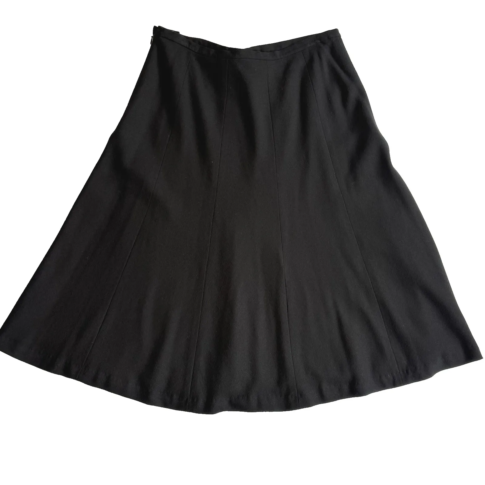 Talbots Flare Godet Skirt Women 12 L Wool Suit Trumpet Gore A Line Lined Midi - Image 5