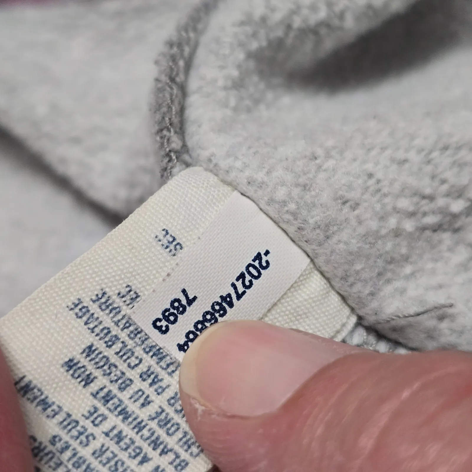 American Eagle Gray Graphic Hoodie Sweatshirt Small Retro Collegiate Sporty - Image 8