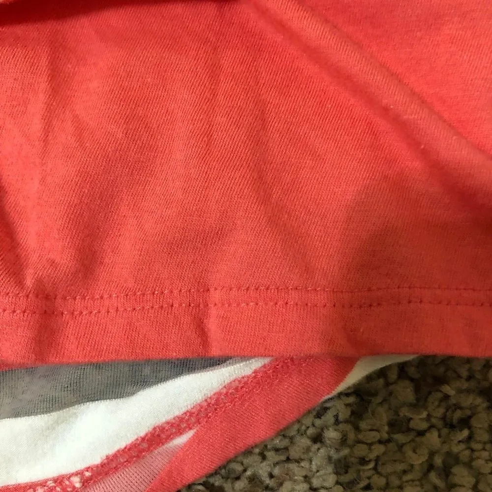 Lane Bryant Striped Tank and T-Shirt Womens 14/16 Used One Piece Salmon - Image 10