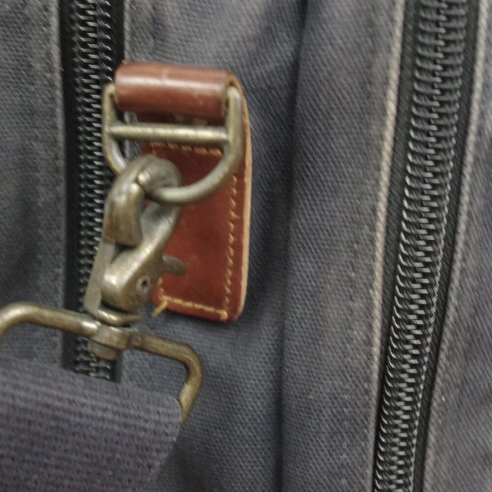 Vintage Distressed Harvard University Native American Program School Bag Blue - Image 5