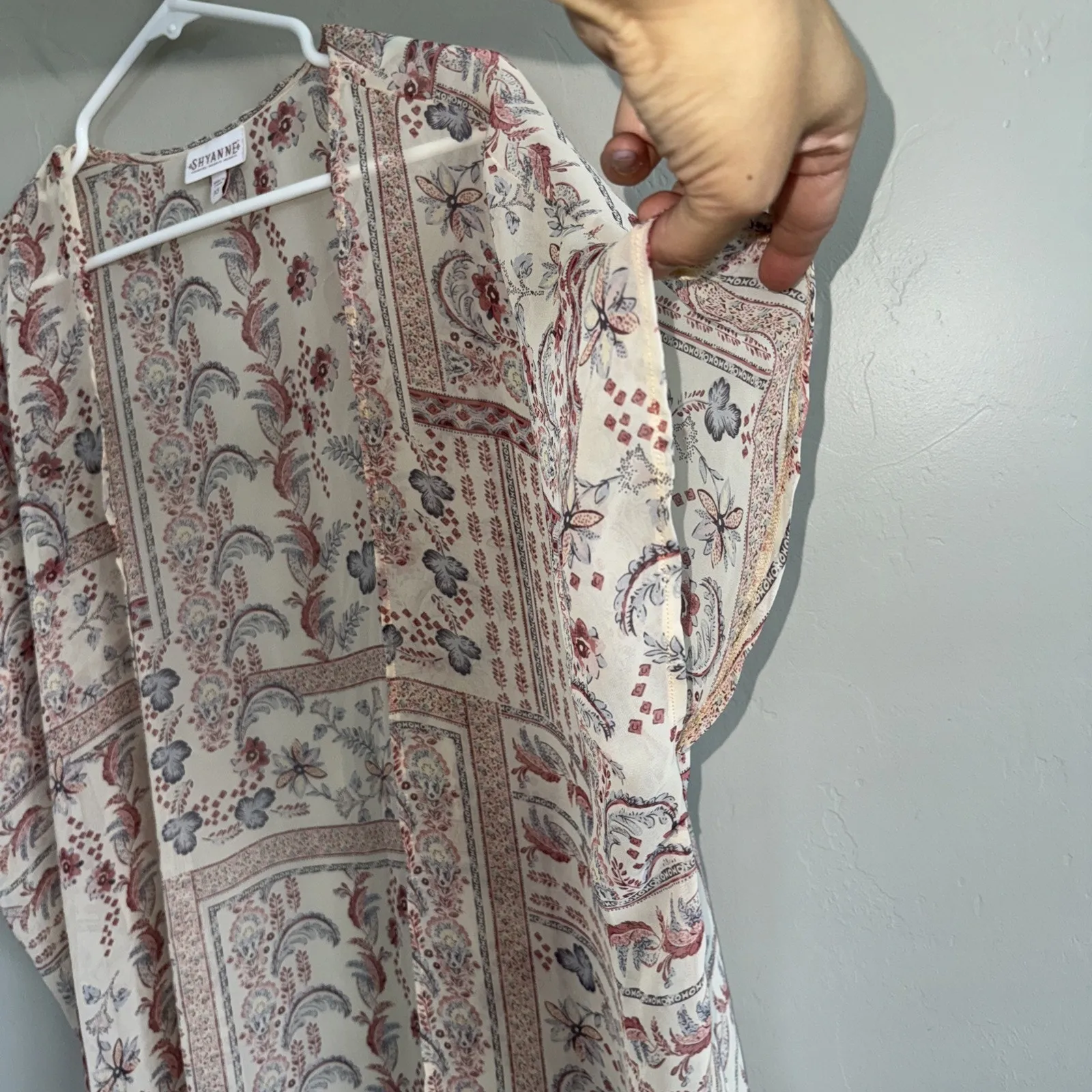 Shyanne Women’s Open Front Cardigan Sz XS Flowy Bohemian Lightweight Western - Image 6