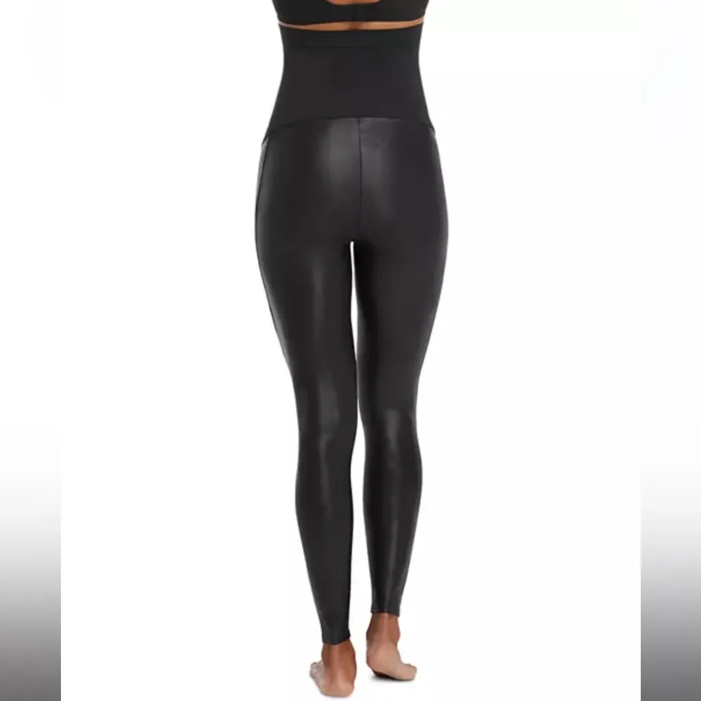 Spanx Mama Maternity Faux Leather Leggings - Image 4