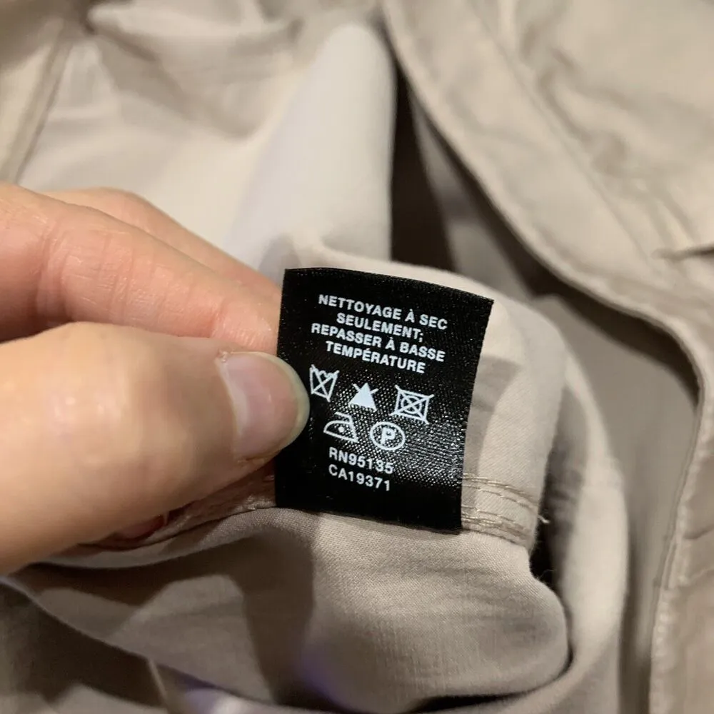 Lafayette 148 New York Size 16 Fulton Champagne Beige Shiny Pant Pockets Women's - Image 9